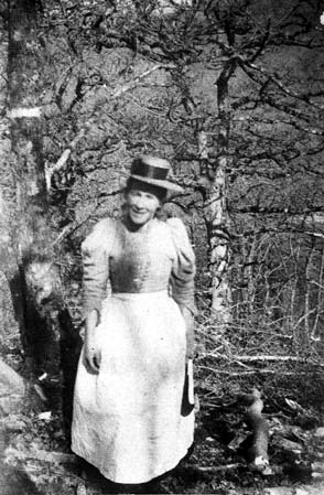 Bark stripping on the Quantocks, an activity Rose took part in as a child.