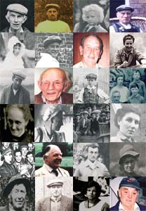Collage image of contributors to the Somerset Voices project.