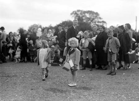 Evacuee at Williton Station.