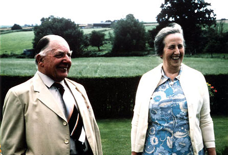 Mr Jones & Mrs Jones, Pratts Farm. North Petherton, 1980.