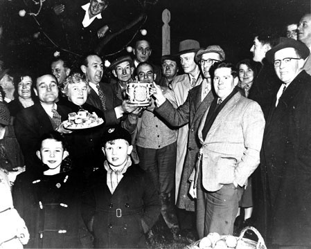 Wassailing in Curry Rivel in the 1950s.